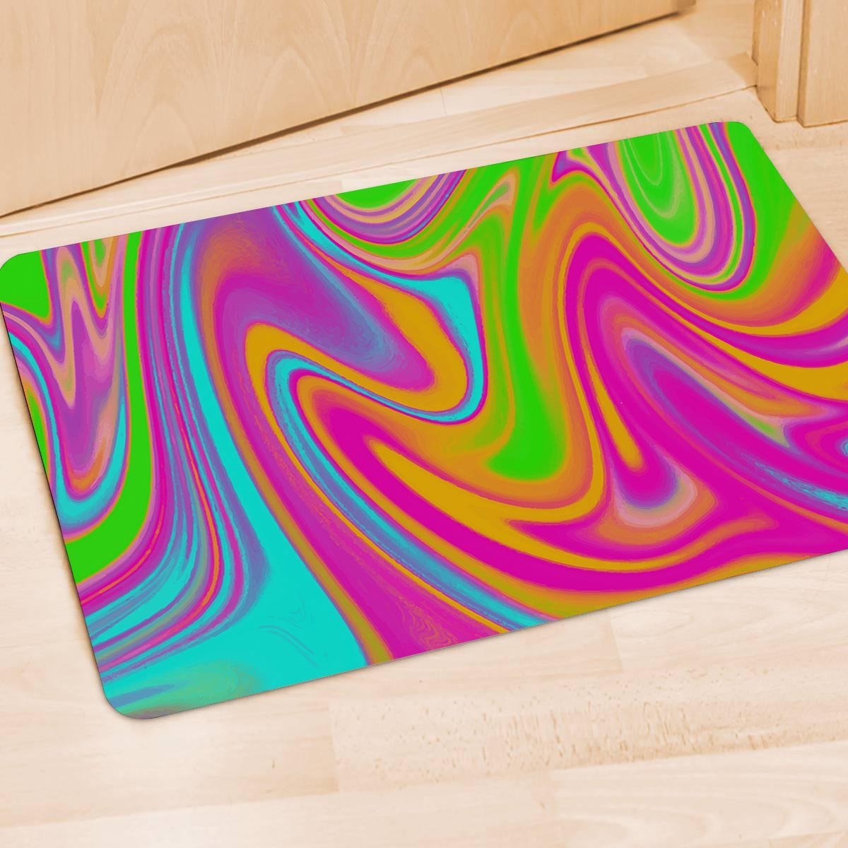 Colorful Abstract Paint Door Mat-grizzshop