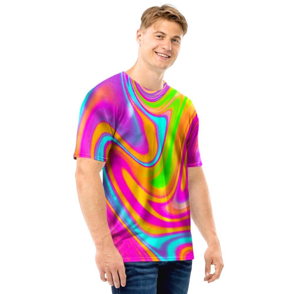 Colorful Abstract Paint Men T Shirt-grizzshop