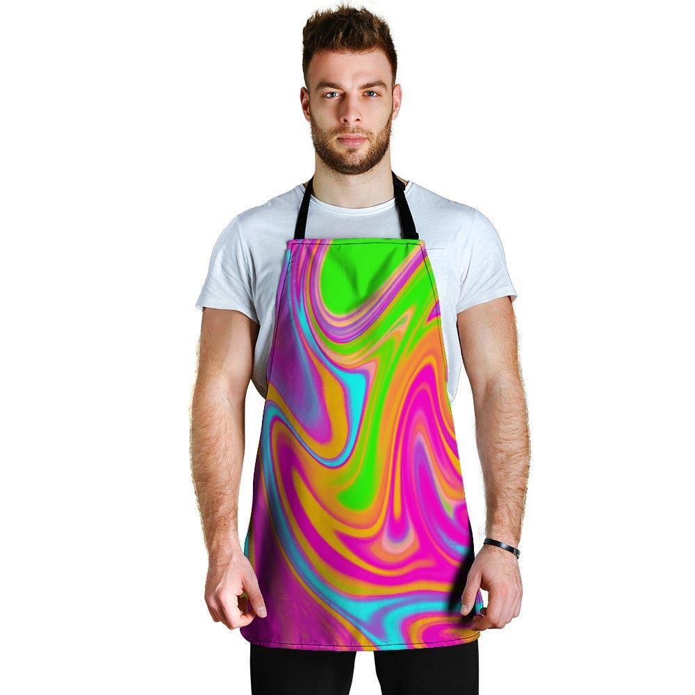 Colorful Abstract Paint Men's Apron-grizzshop
