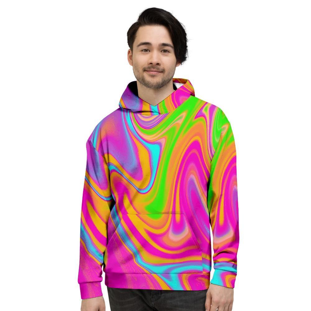 Colorful Abstract Paint Men's Hoodie-grizzshop