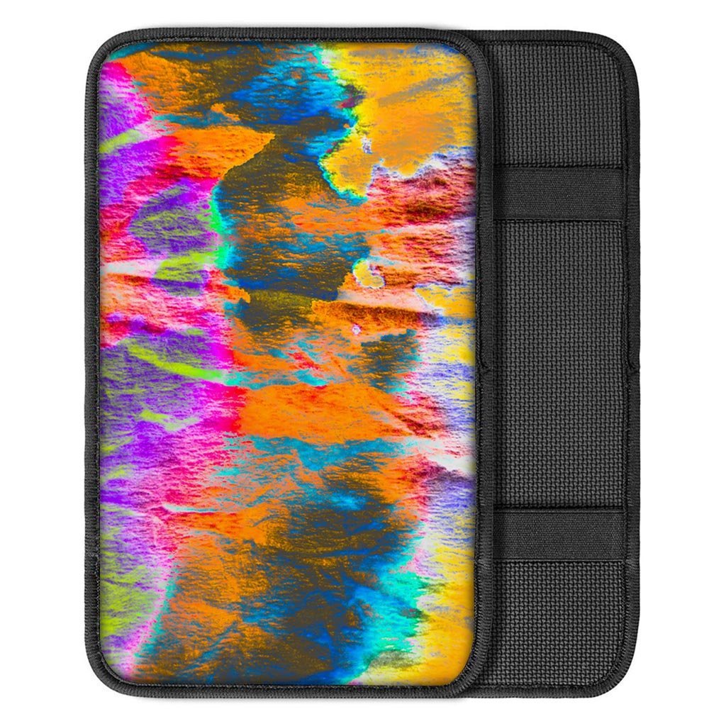 Colorful Abstract Tie Dye Car Console Cover-grizzshop