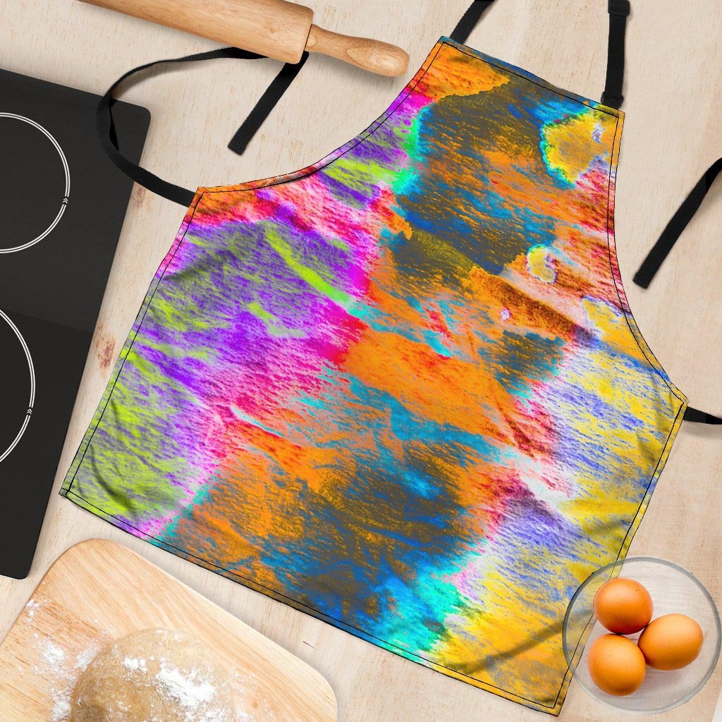 Colorful Abstract Tie Dye Women's Apron-grizzshop