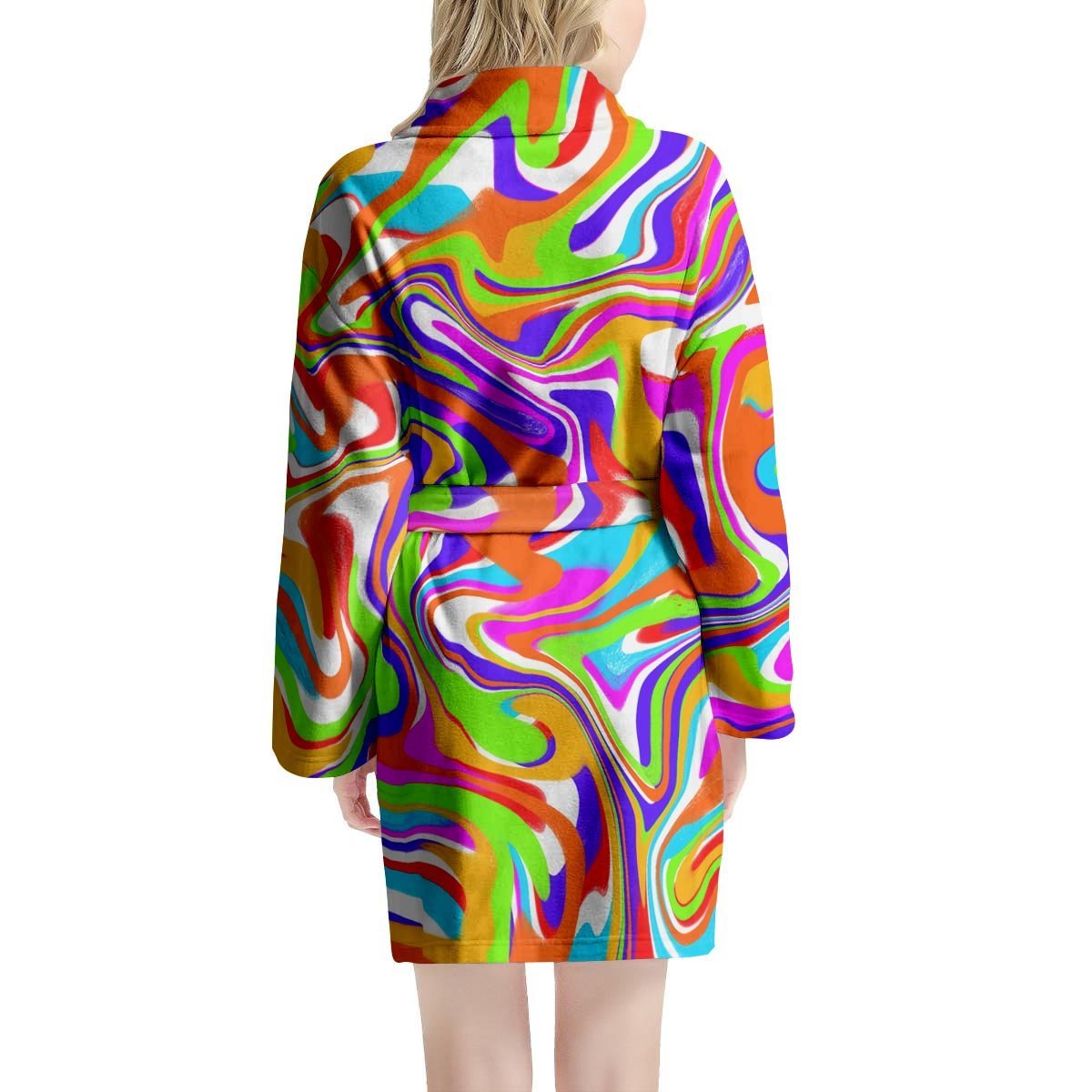 Colorful Abstract Women's Robe-grizzshop