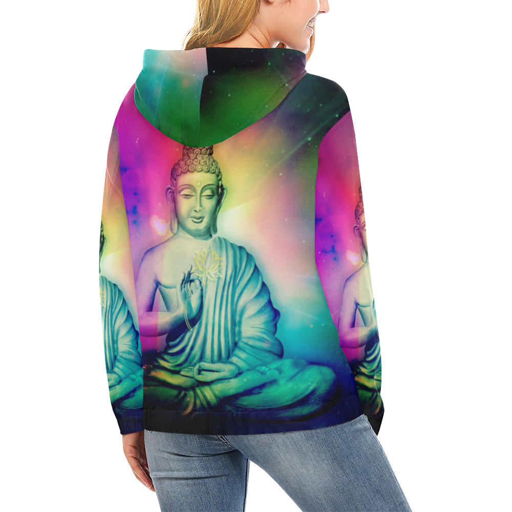Colorful Buddha Hoodie-grizzshop