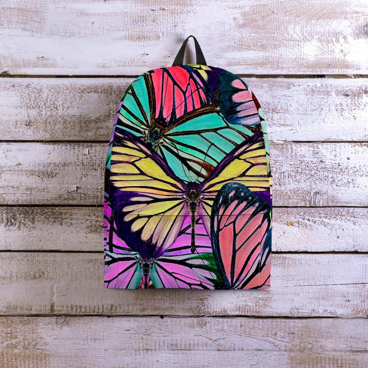 Colorful Butterfly Print Backpack-grizzshop