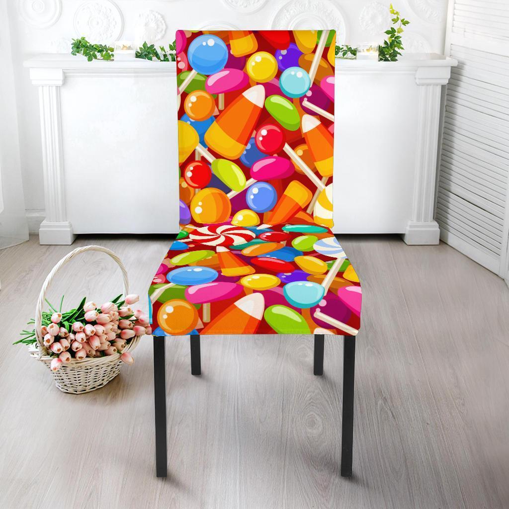 Colorful Candy Pattern Print Chair Cover-grizzshop