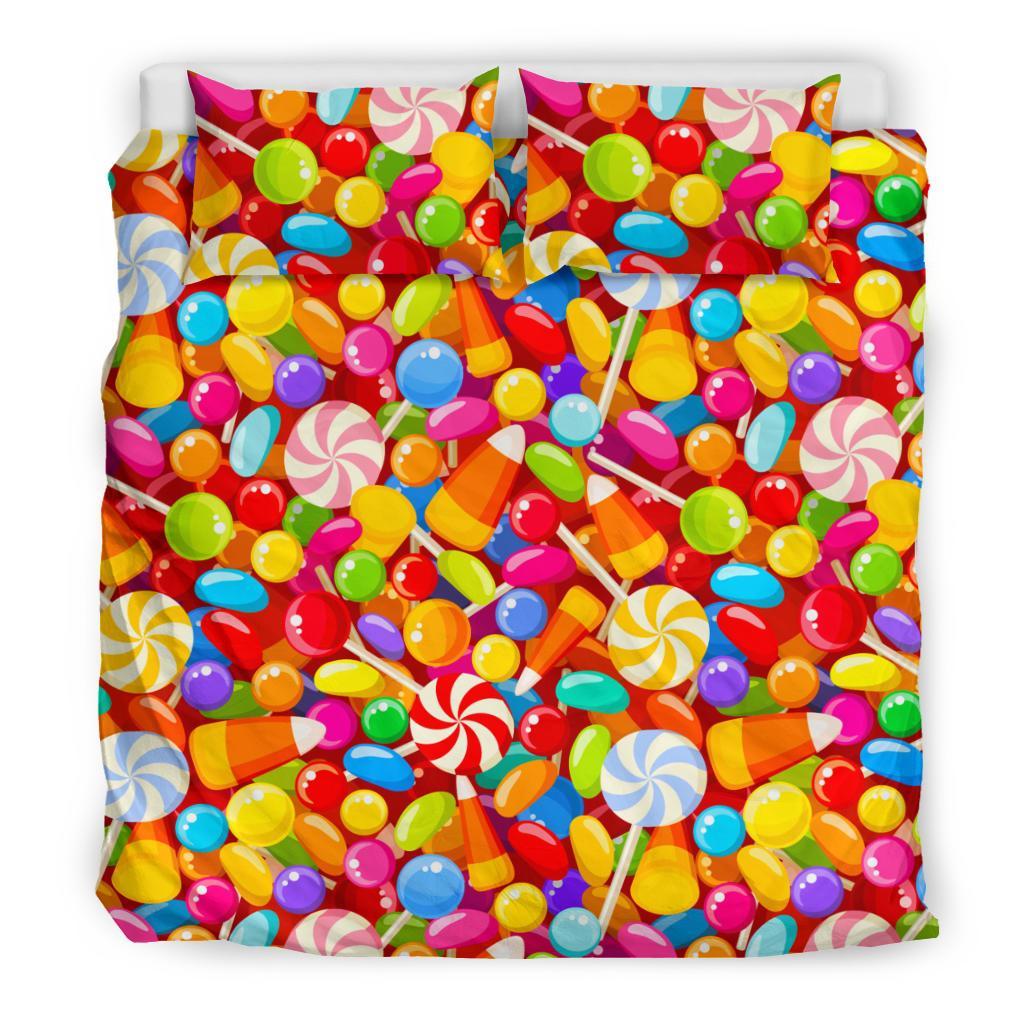 Colorful Candy Pattern Print Duvet Cover Bedding Set-grizzshop