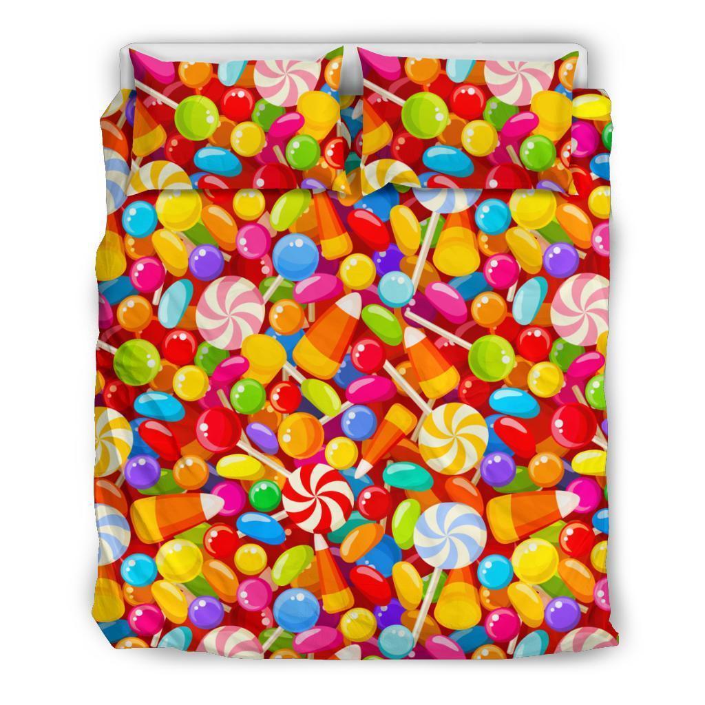 Colorful Candy Pattern Print Duvet Cover Bedding Set-grizzshop