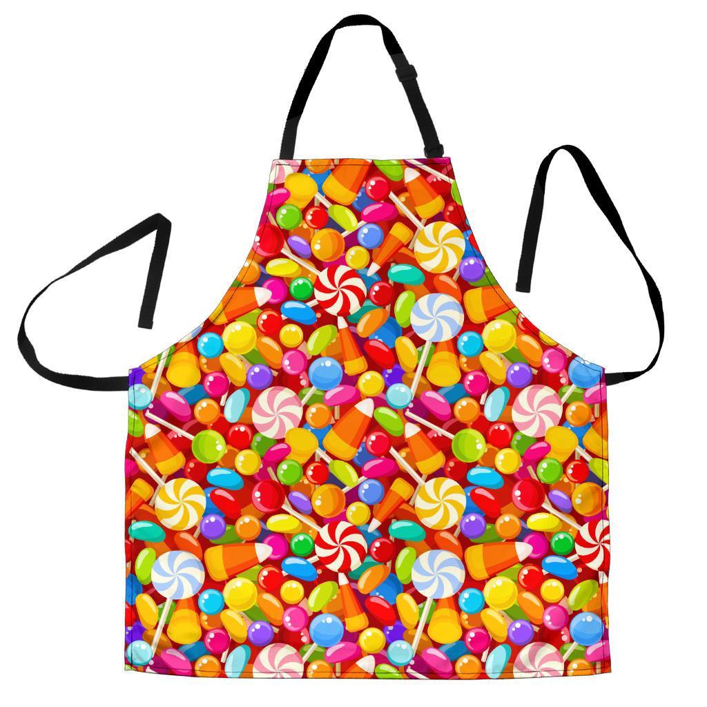 Colorful Candy Pattern Print Men's Apron-grizzshop