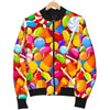 Colorful Candy Pattern Print Men's Bomber Jacket-grizzshop