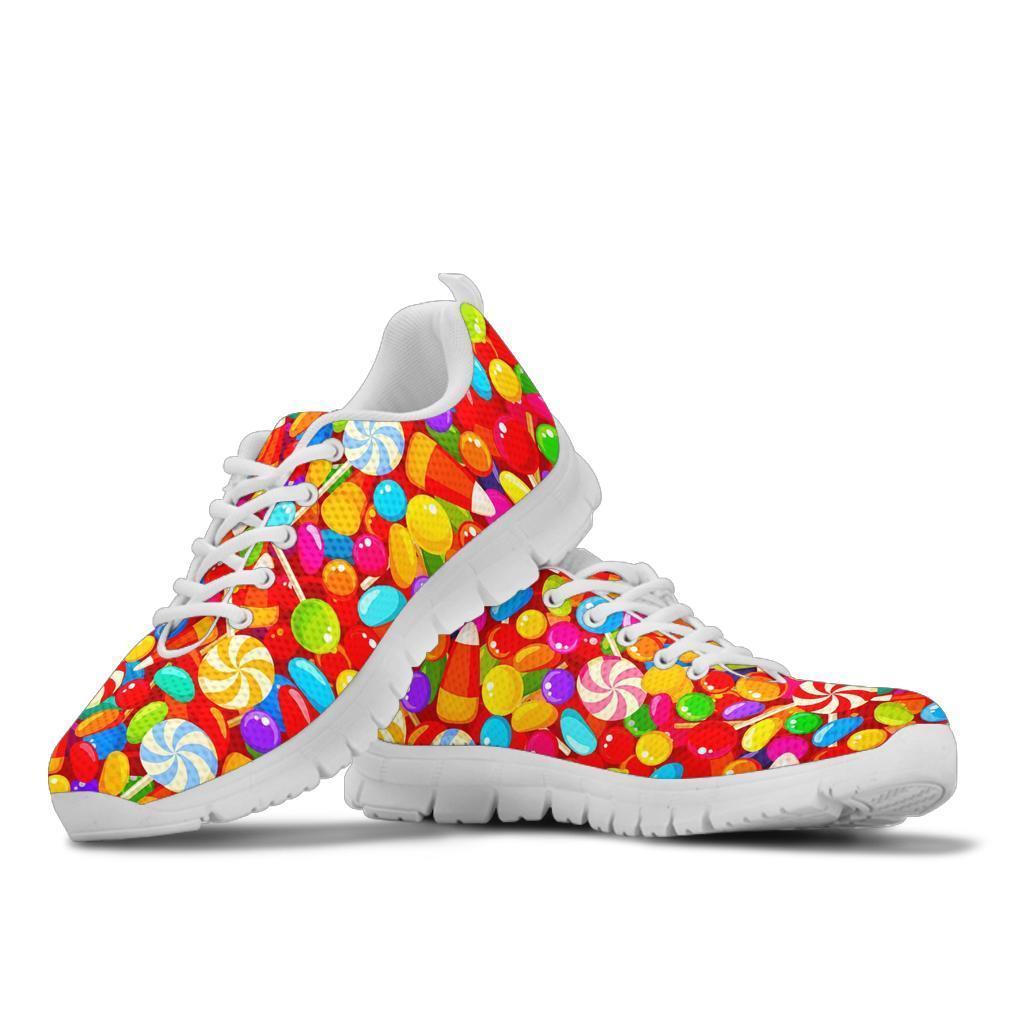 Colorful Candy Pattern Print Sneaker Shoes For Men Women-grizzshop