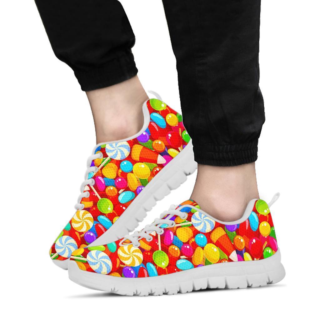 Colorful Candy Pattern Print Sneaker Shoes For Men Women-grizzshop