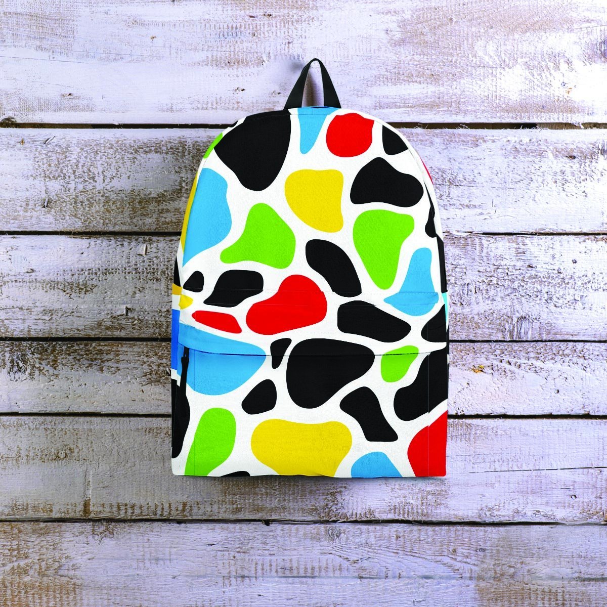 Colorful Cow Print Backpack-grizzshop
