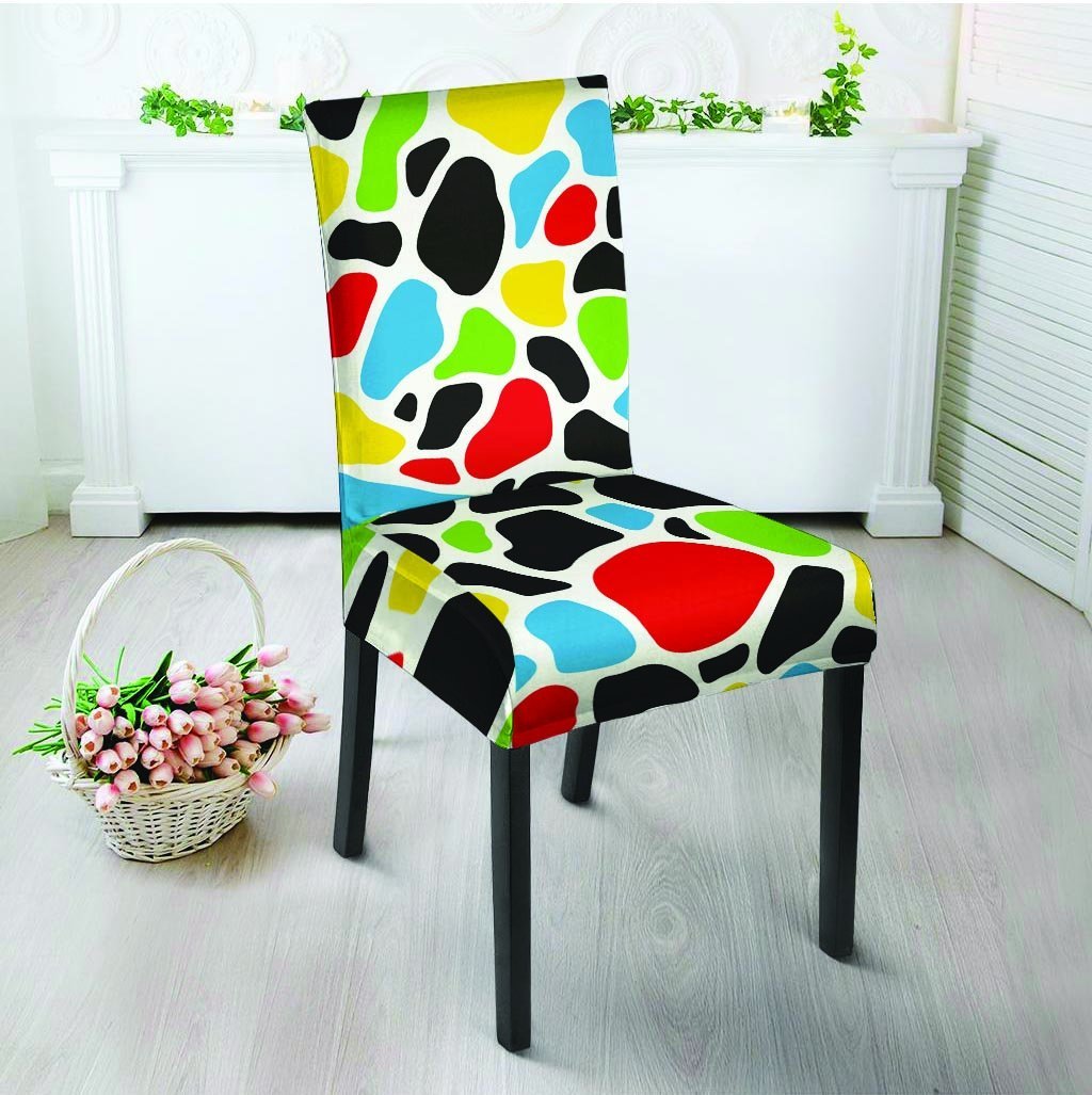 Colorful Cow Print Chair Cover-grizzshop