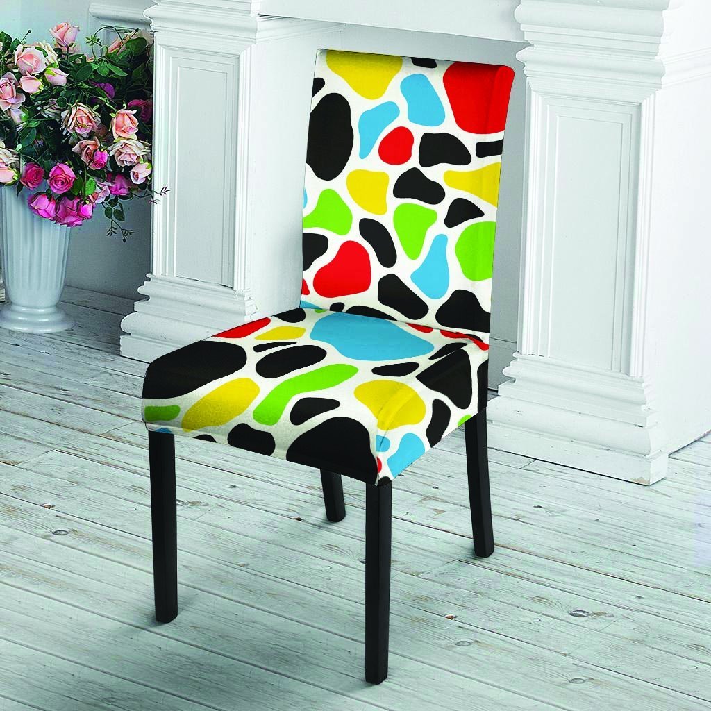 Colorful Cow Print Chair Cover-grizzshop