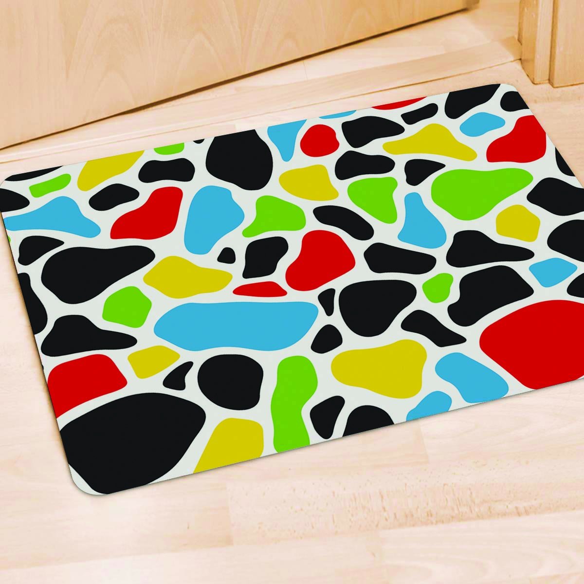 Colorful Cow Print Door Mat-grizzshop