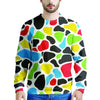Colorful Cow Print Men's Sweatshirt-grizzshop