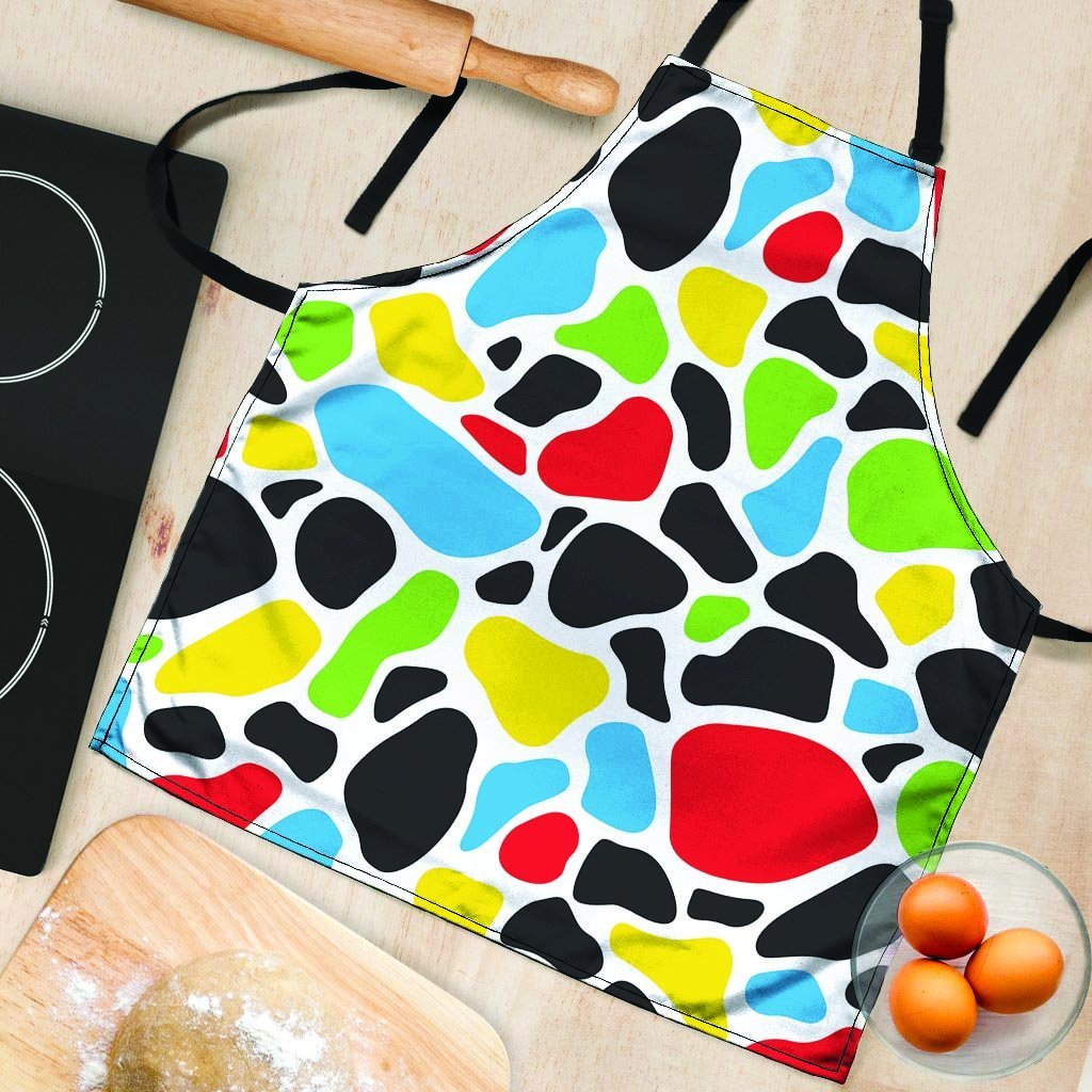 Colorful Cow Print Women's Apron-grizzshop