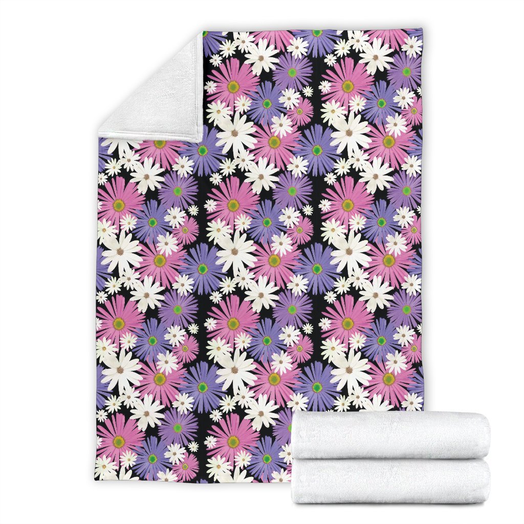 Colorful Daisy Pattern Print Blanket-grizzshop