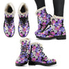 Colorful Daisy Pattern Print Comfy Winter Boots-grizzshop