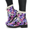 Colorful Daisy Pattern Print Comfy Winter Boots-grizzshop