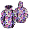 Colorful Daisy Pattern Print Women Men Pullover Hoodie-grizzshop