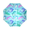 Colorful Dolphin Pattern Print Foldable Umbrella-grizzshop