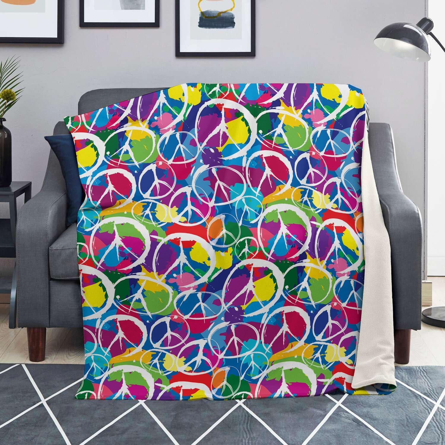 Colorful Hippie Blanket-grizzshop