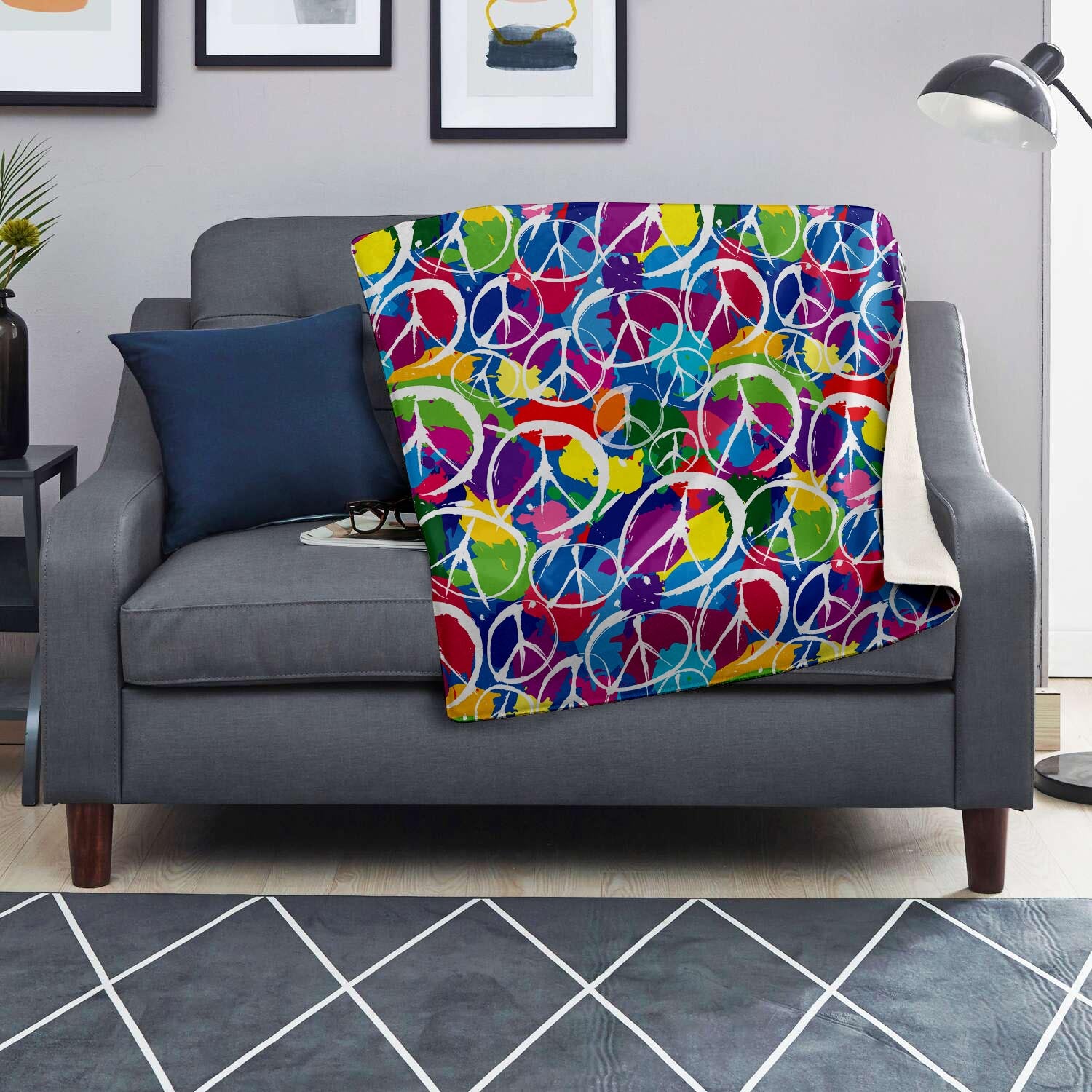 Colorful Hippie Blanket-grizzshop