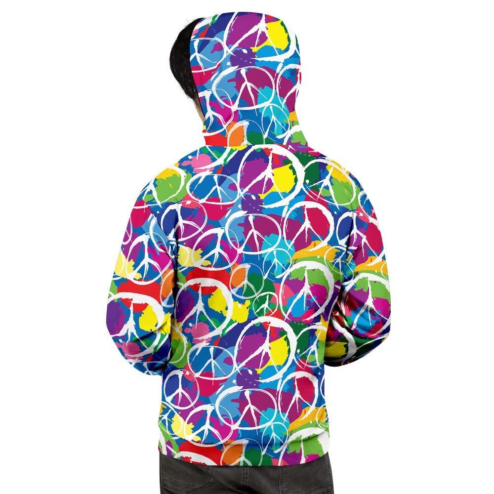 Colorful Hippie Men's Hoodie-grizzshop