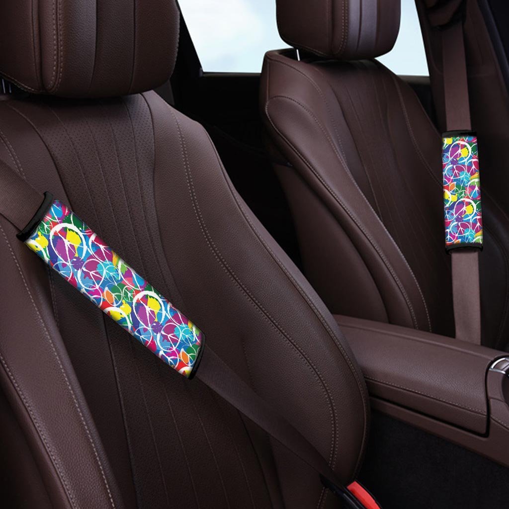 Colorful Hippie Seat Belt Cover-grizzshop