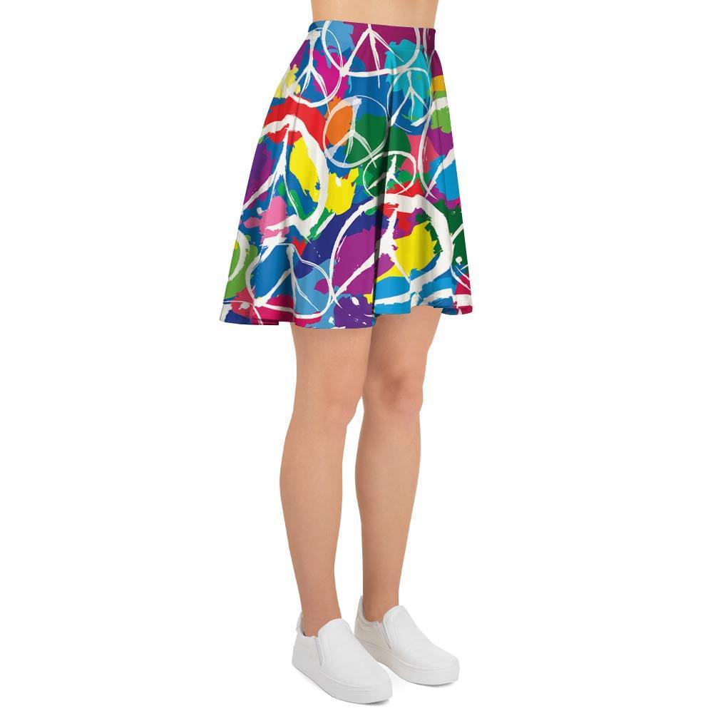 Colorful Hippie Women's Skirt-grizzshop