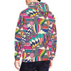 Colorful Hot Air Balloon Pattern Print Men Pullover Hoodie-grizzshop