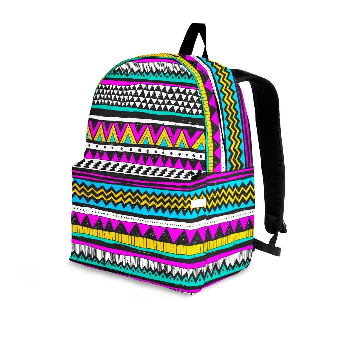 Colorful Indian Aztec Doodle Triangles Backpack-grizzshop