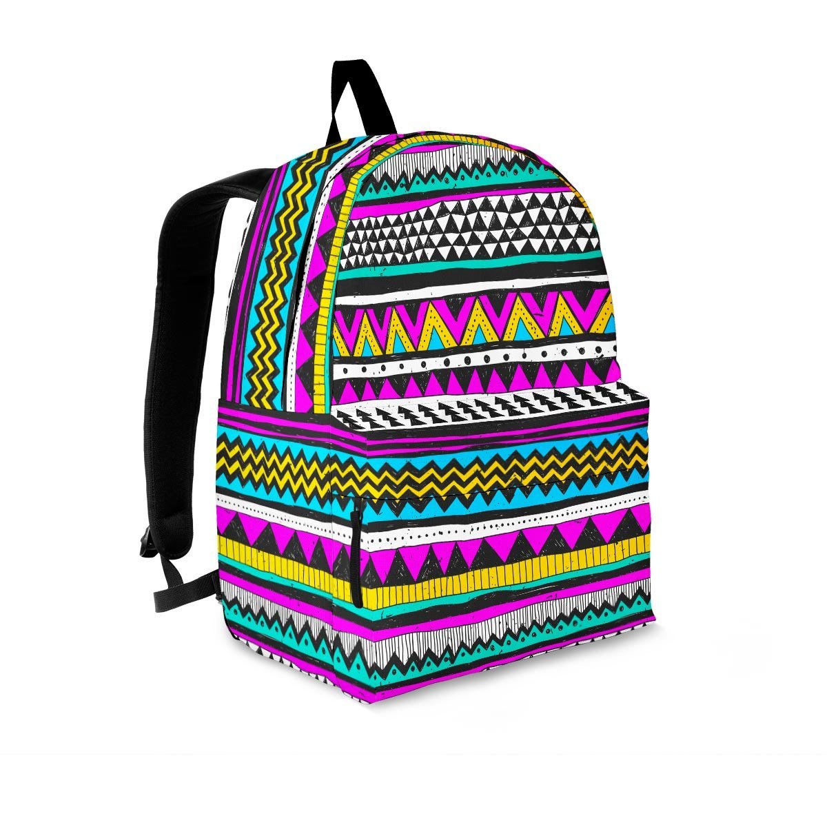 Colorful Indian Aztec Doodle Triangles Backpack-grizzshop