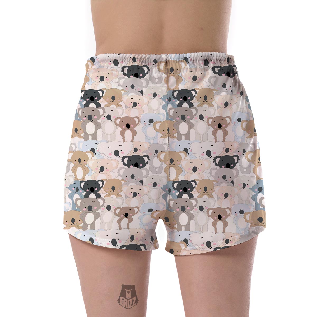 Colorful Koala Pattern Print Women's Shorts-grizzshop