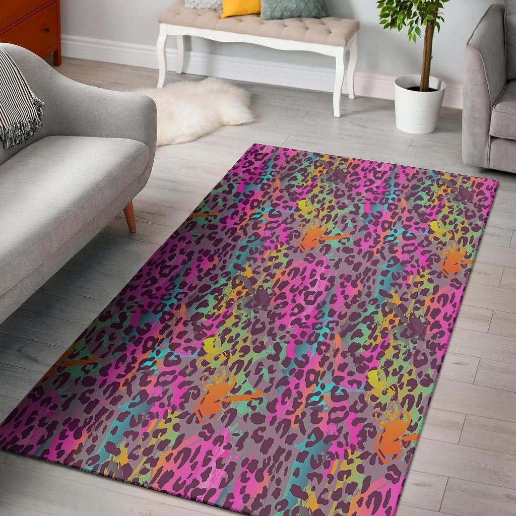 Colorful Leopard Floor Mat-grizzshop