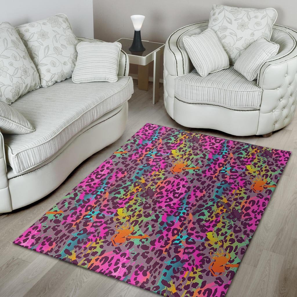 Colorful Leopard Floor Mat-grizzshop