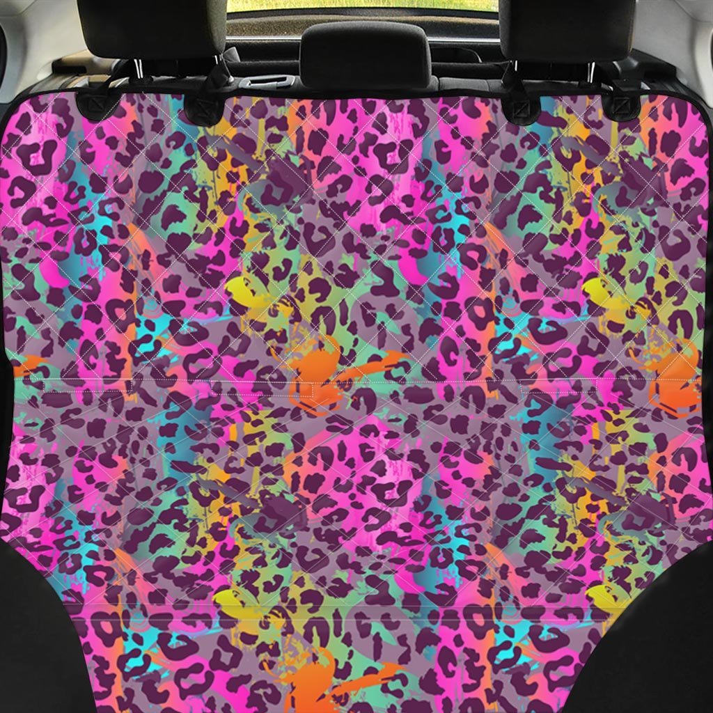 Colorful Leopard Pet Car Seat Cover-grizzshop