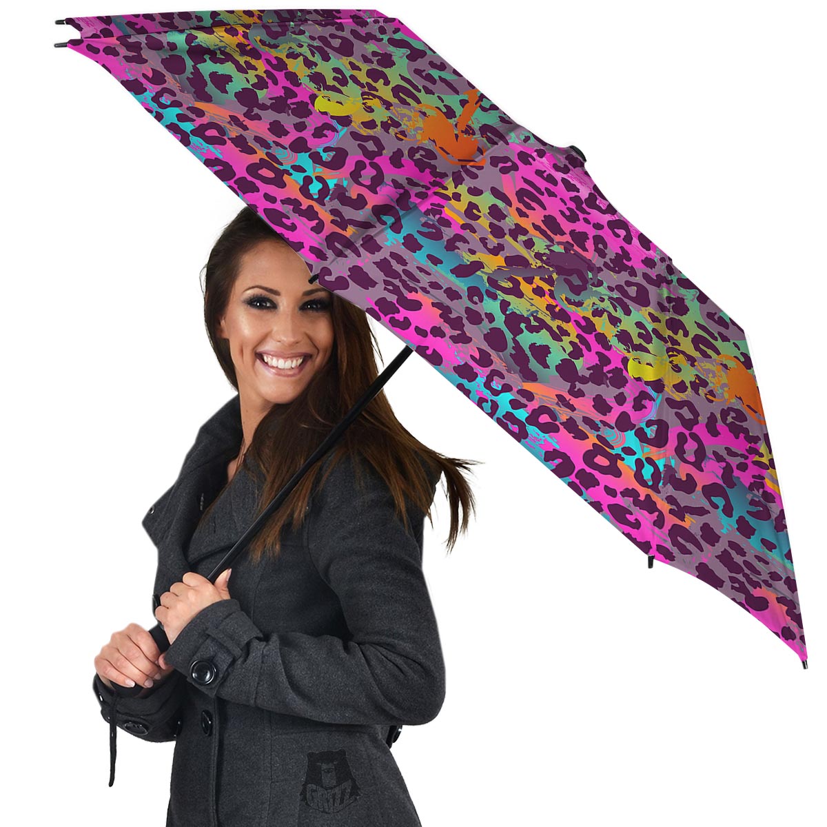 Colorful Leopard Umbrella-grizzshop