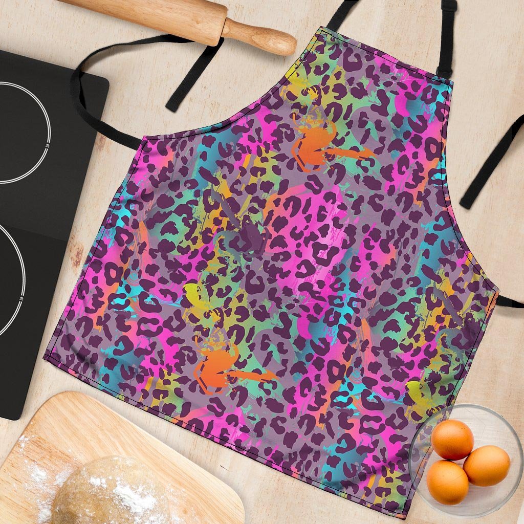 Colorful Leopard Women's Apron-grizzshop