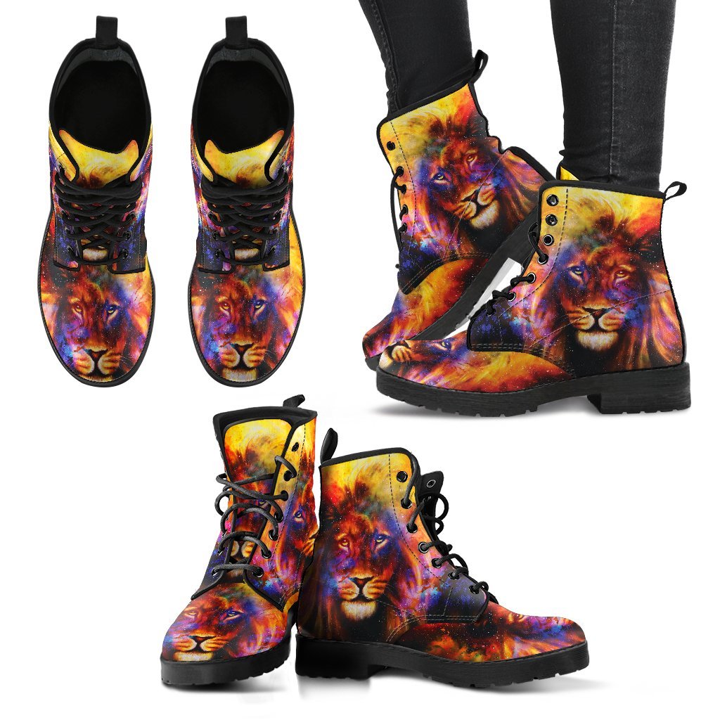 Colorful Lion Women's Leather Boots-grizzshop