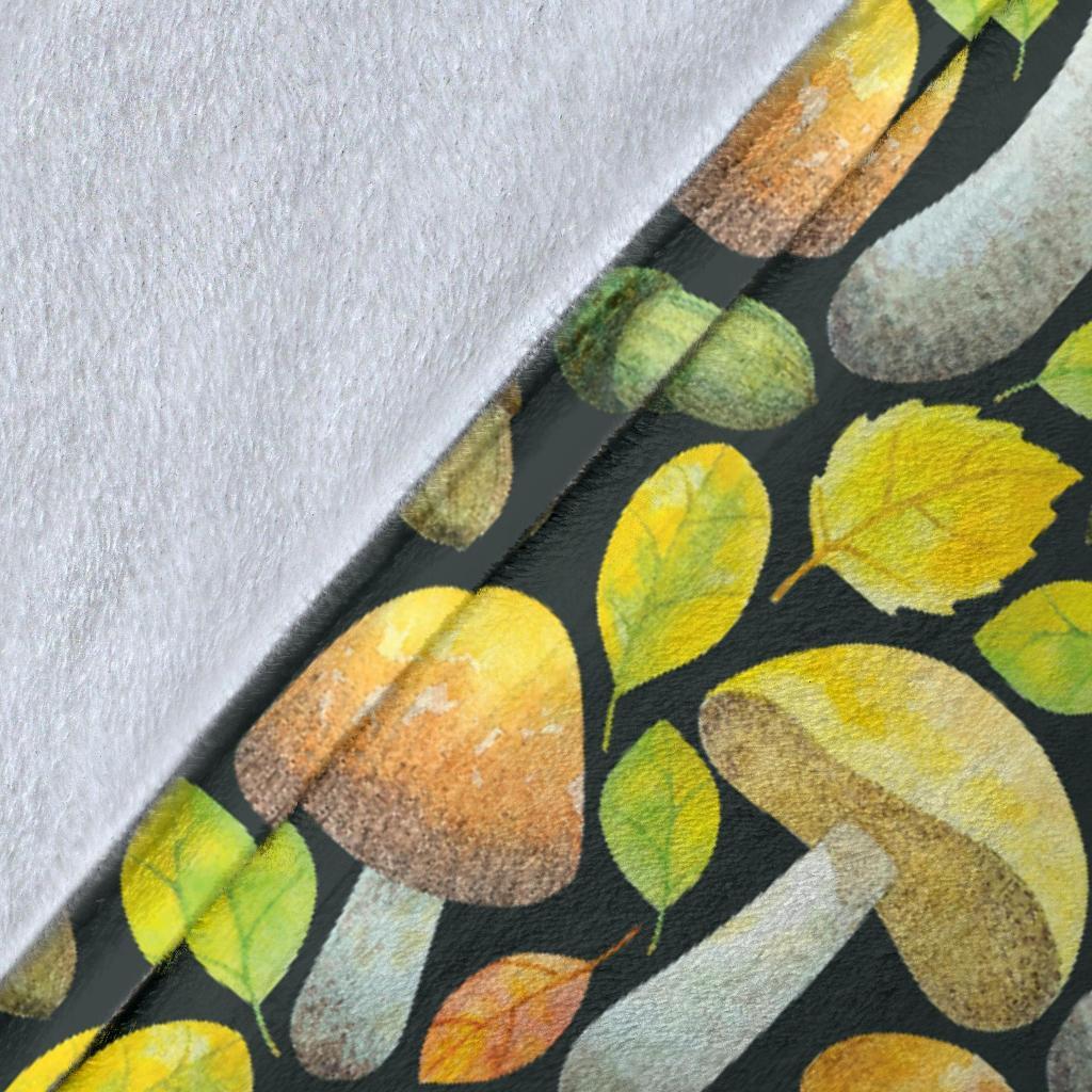 Colorful Mushroom Pattern Print Blanket-grizzshop
