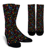 Colorful Music Note Pattern Print Unisex Crew Socks-grizzshop
