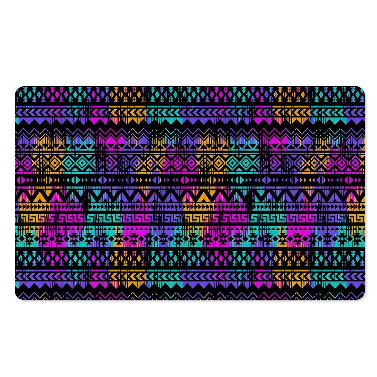 Colorful Native Aztec Geometric Door Mat-grizzshop