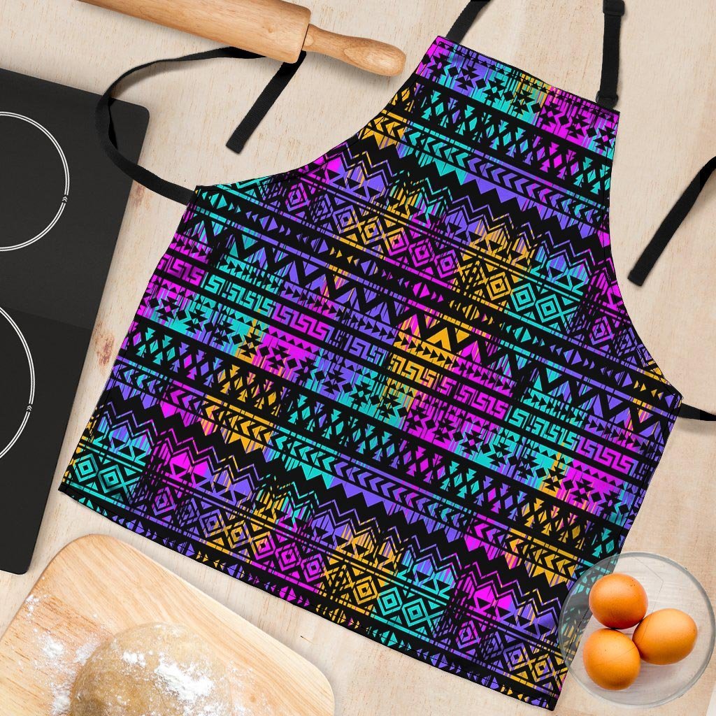 Colorful Native Aztec Geometric Women's Apron-grizzshop