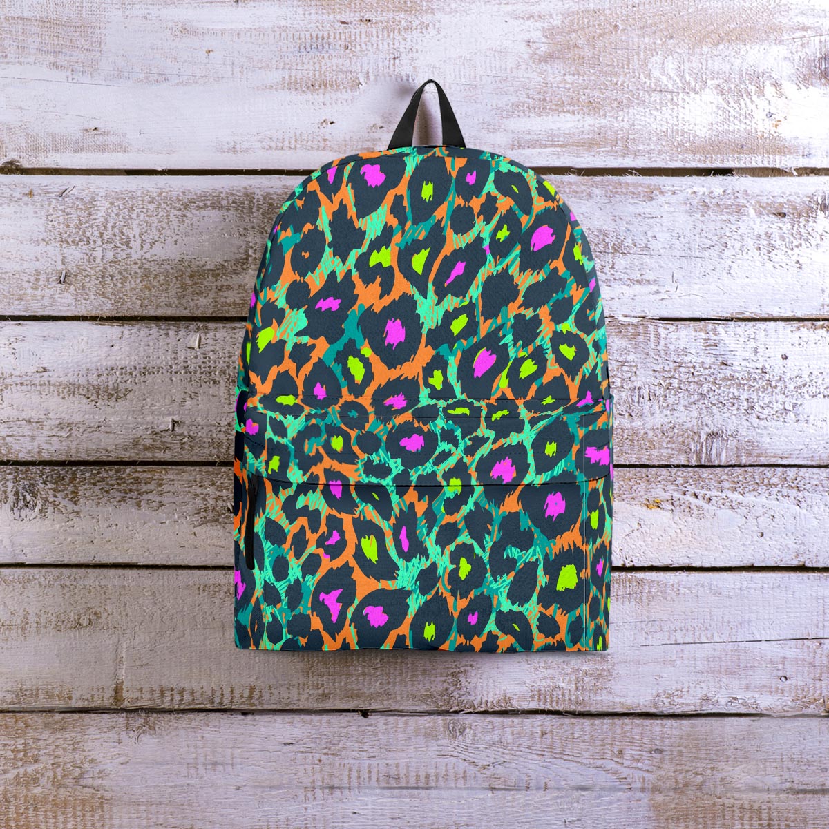 Colorful Neon Leopard Backpack-grizzshop