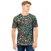 Colorful Neon Leopard Men T Shirt-grizzshop