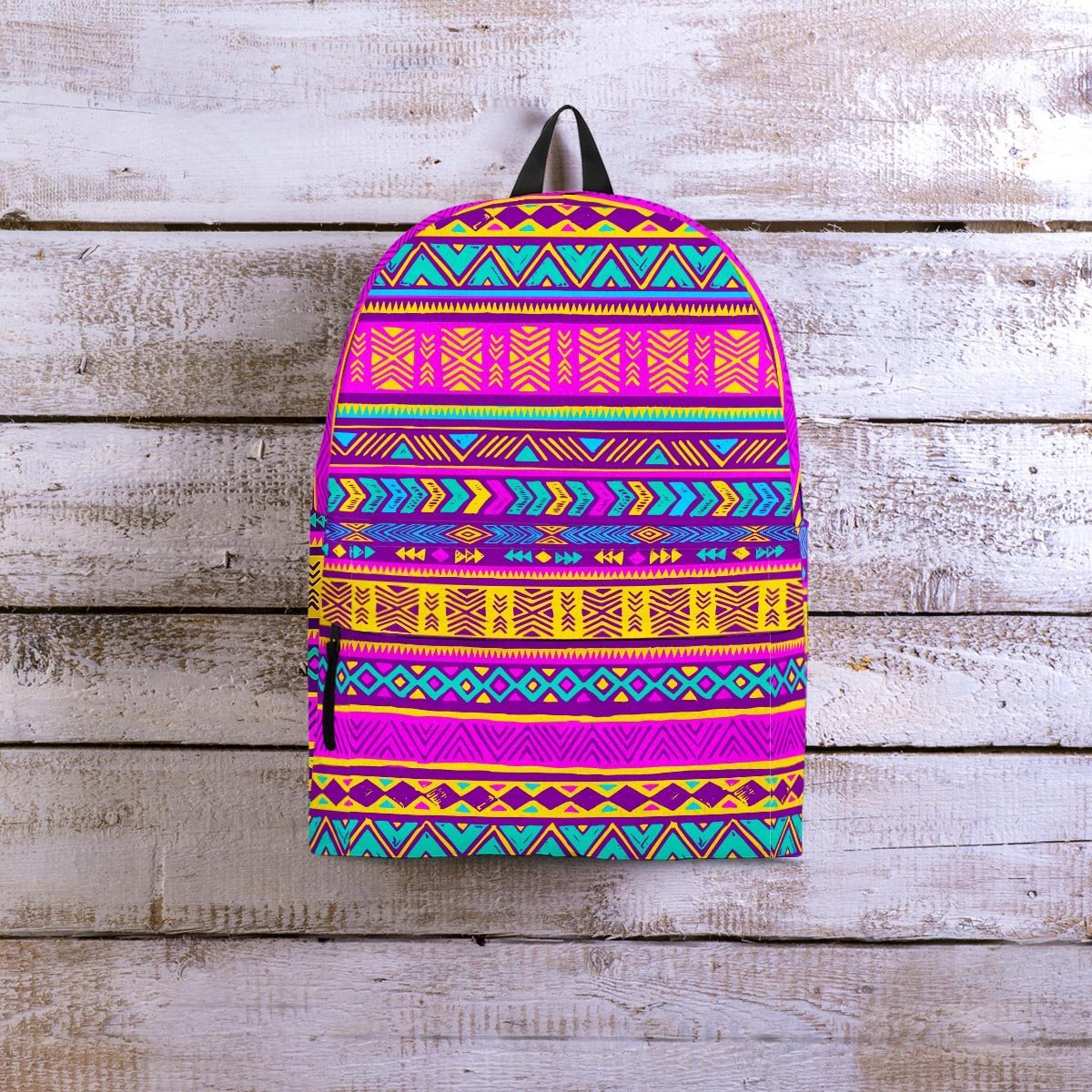 Colorful Neon Tribal Navajo Aztec Print Backpack-grizzshop
