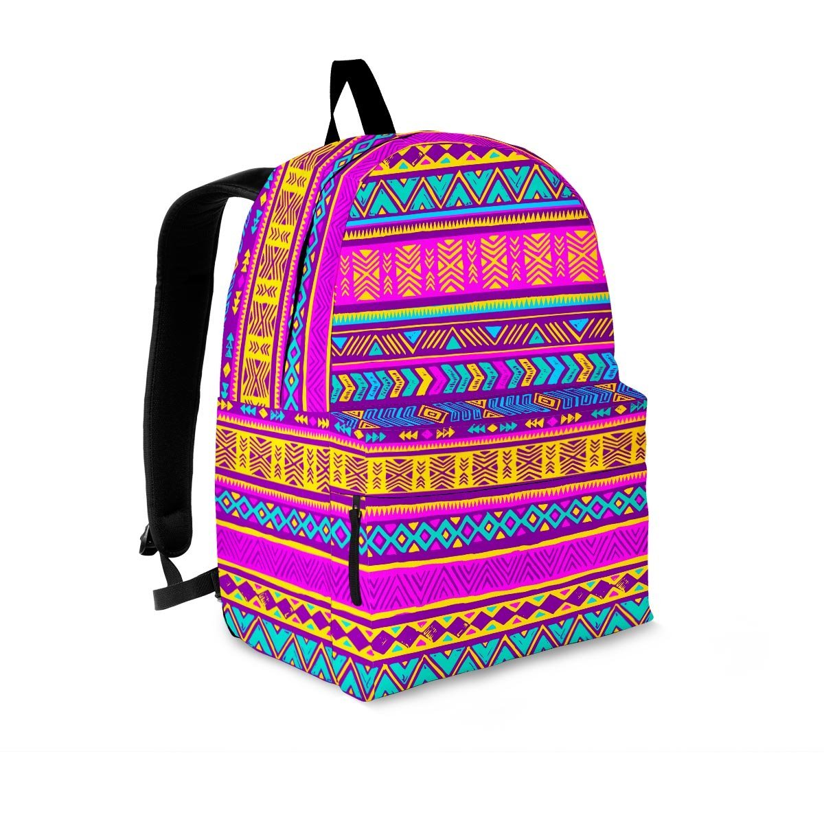 Colorful Neon Tribal Navajo Aztec Print Backpack-grizzshop